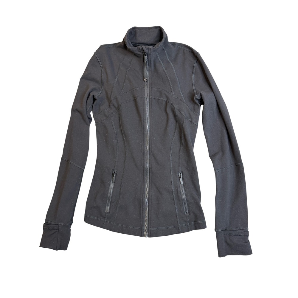 Lululemon Define Jacket Womens 4 Black Full Zip Athletic Yoga Workout